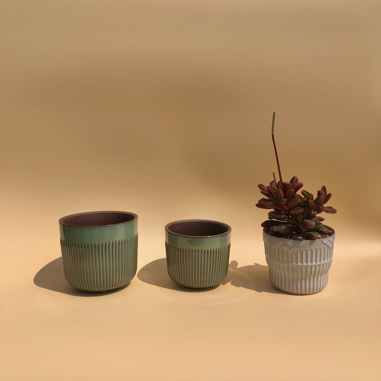 Ceramic Rose Planting Pots, Garden Pots, Colored Glazed Pots Specification drawing