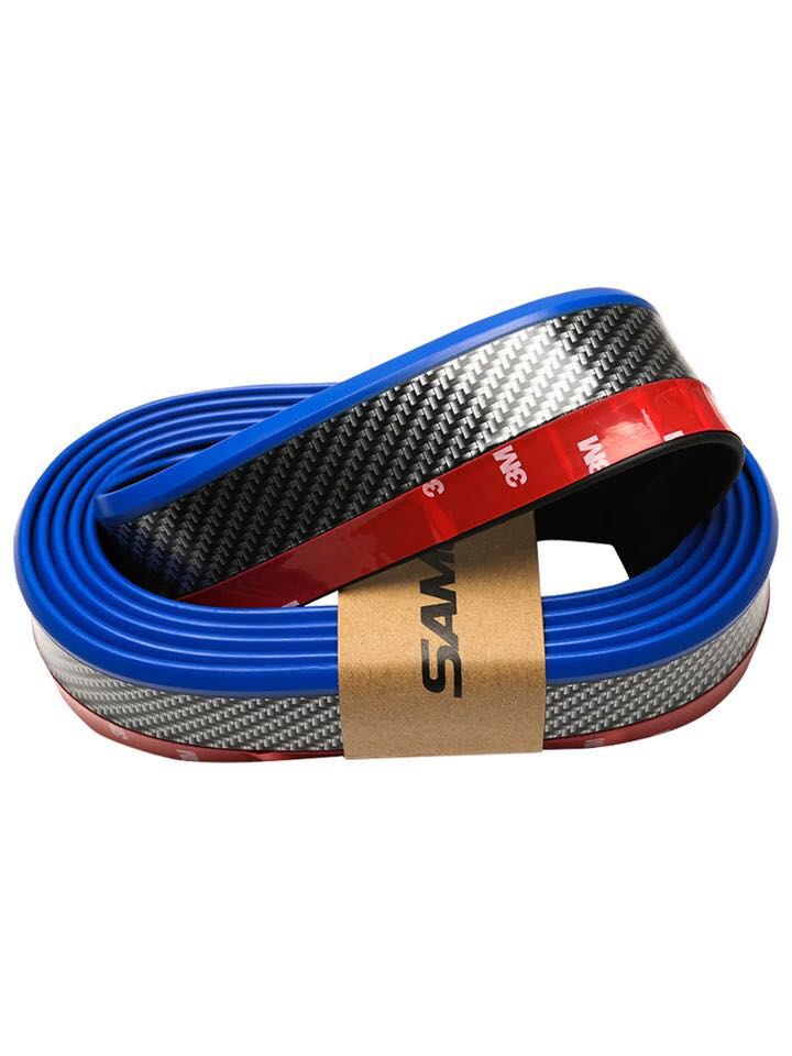 On-board carbon fiber front lip adhesive strip 2.5 meters hot sales