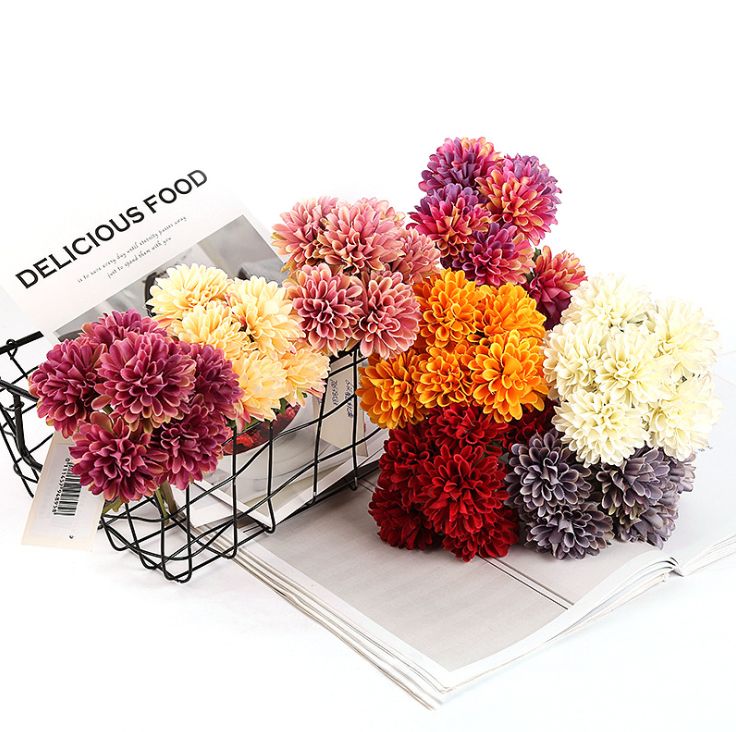 6 high-end artificial chrysanthemums, artificial chrysanthemums and golden chrysanthemum bouquets from Yiwu