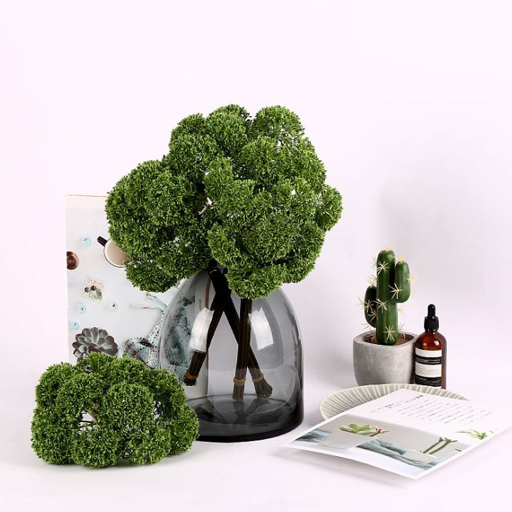 Yiwu good goods home decoration supplies 11 head grass ball horticultural photography background decoration simulation plant simulation plant plant wall decoration accessories simulation grass ball decoration project layout thumbnail