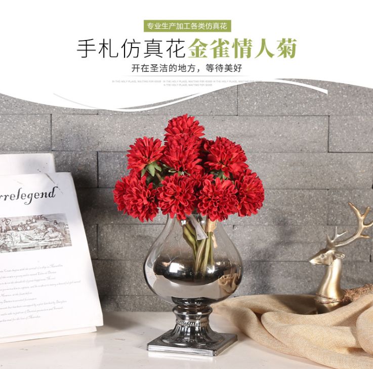 6 high-end artificial chrysanthemums, artificial chrysanthemums and golden chrysanthemum bouquets from Yiwu details Picture