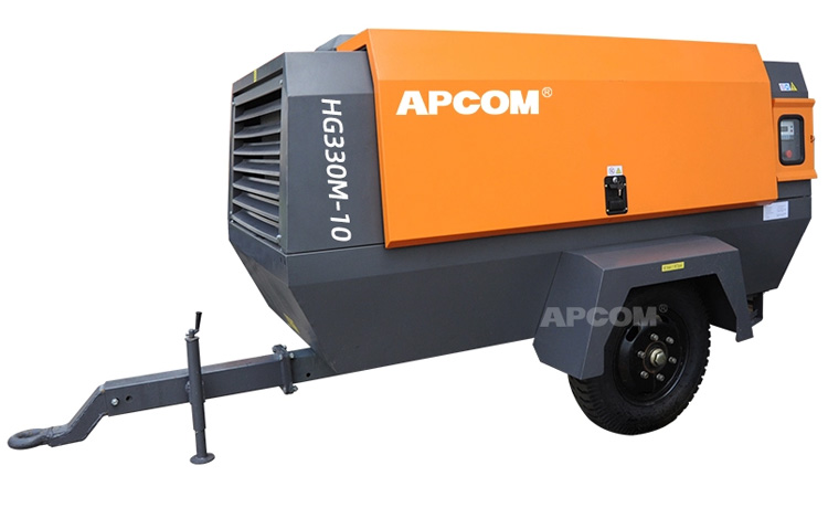 Opec JAC series medium and large wood moving screw air compressor JAC30A/180CFM mobile air compressor undefined