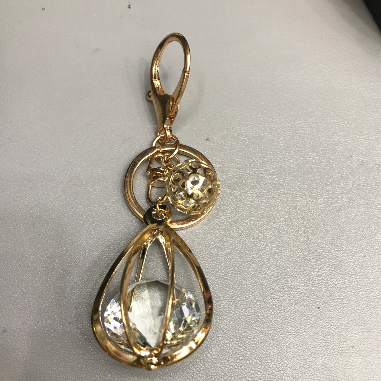 国风铜皮珠古风发簪耳饰钥匙扣配件金珠耳丁铜制精致手工艺饰品 耳饰配件