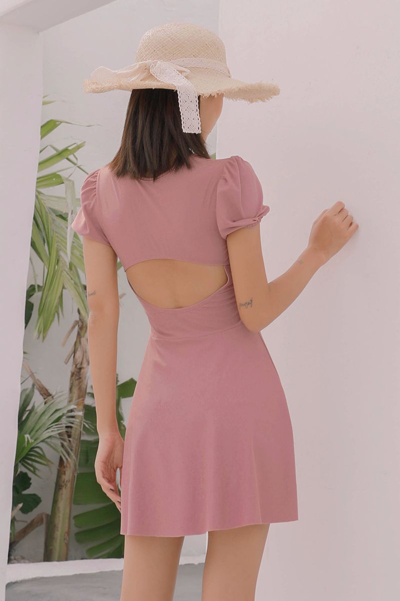 Love Language 2020 New Pink Japanese Small Fragrance Hot Spring Conservative Thin Belly Covered One-Piece Student Swimsuit Female Application Scenario