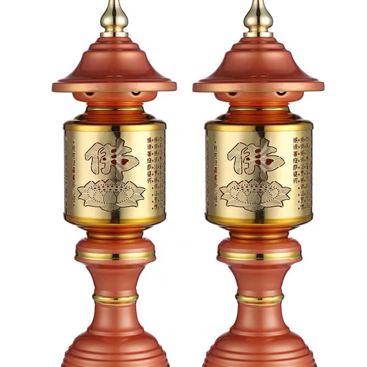 The price of one LED perpetual lamp for offering in front of the Buddha, a plug of the Buddha character Heart Sutra, and a family temple offering lamp details Picture
