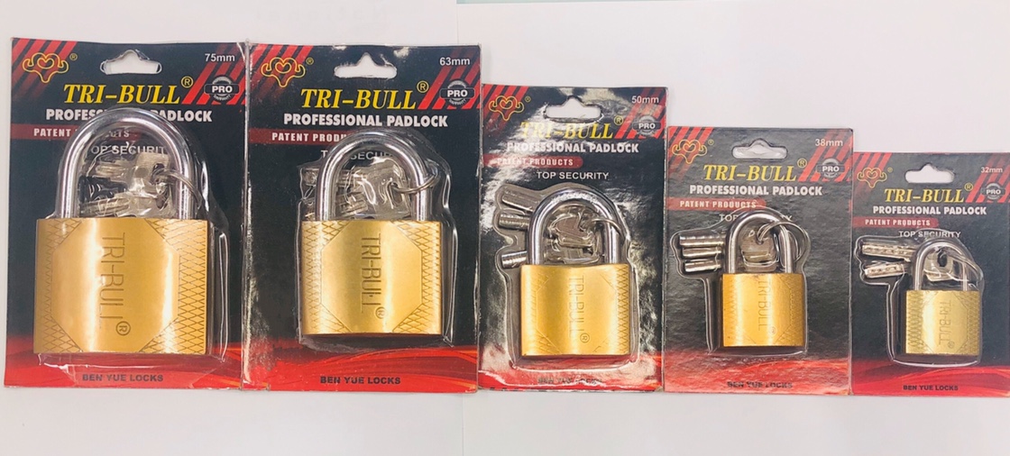 TRI-BULL仿铜挂锁 挂锁 电力表箱锁头 仿铜挂锁