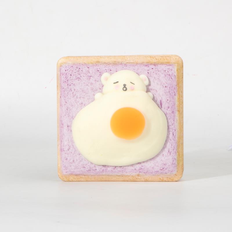 Xin Hong Lian Hua Stationery Bread Soft Bear Decompression Password Toast Essence Creative Korean Edition Hardcover Finger Notebook 20149 undefined