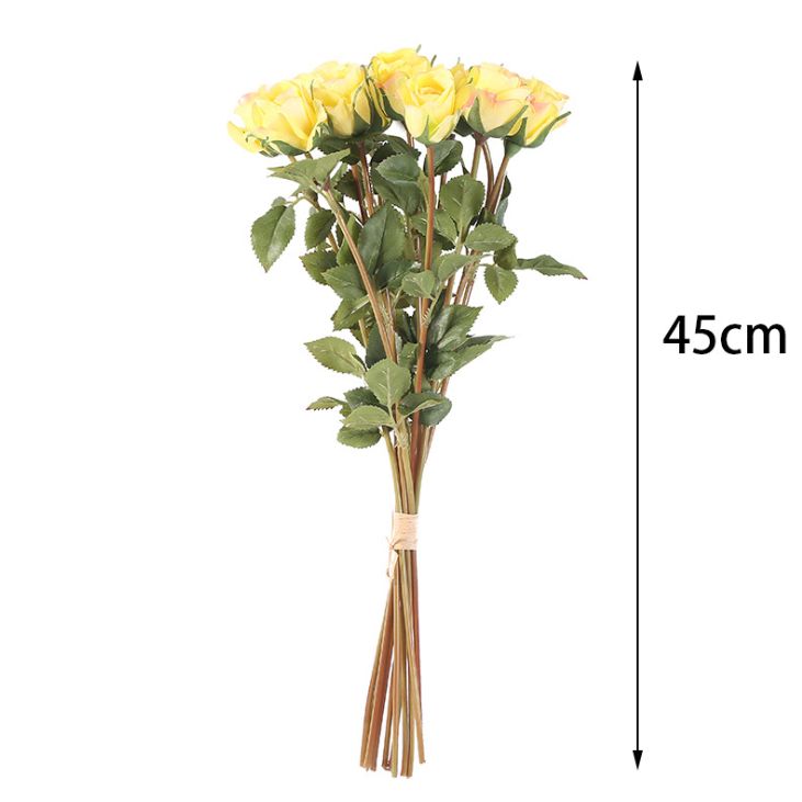 12 high-quality notes from Yiwu: Rose, artificial rose, high-end artificial rose, artificial flower, silk flower Specification image