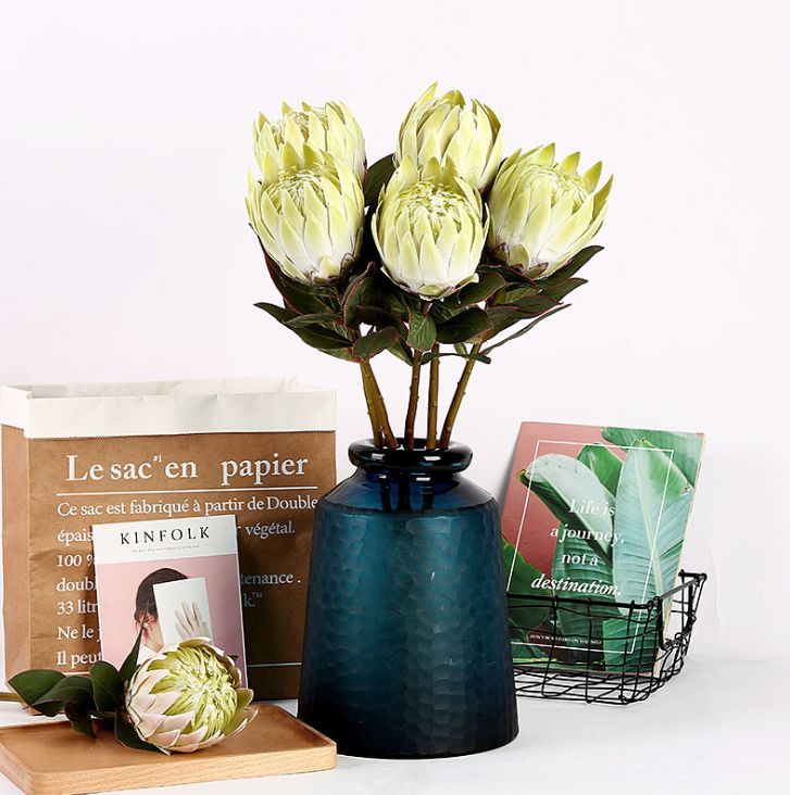 Yiwu quality products high-end simulation film, emperor flower simulation flower 霸王花 home decoration artificial flower, wedding arrangement longevity flower simulation emperor flower simulation 霸王花 Specification image