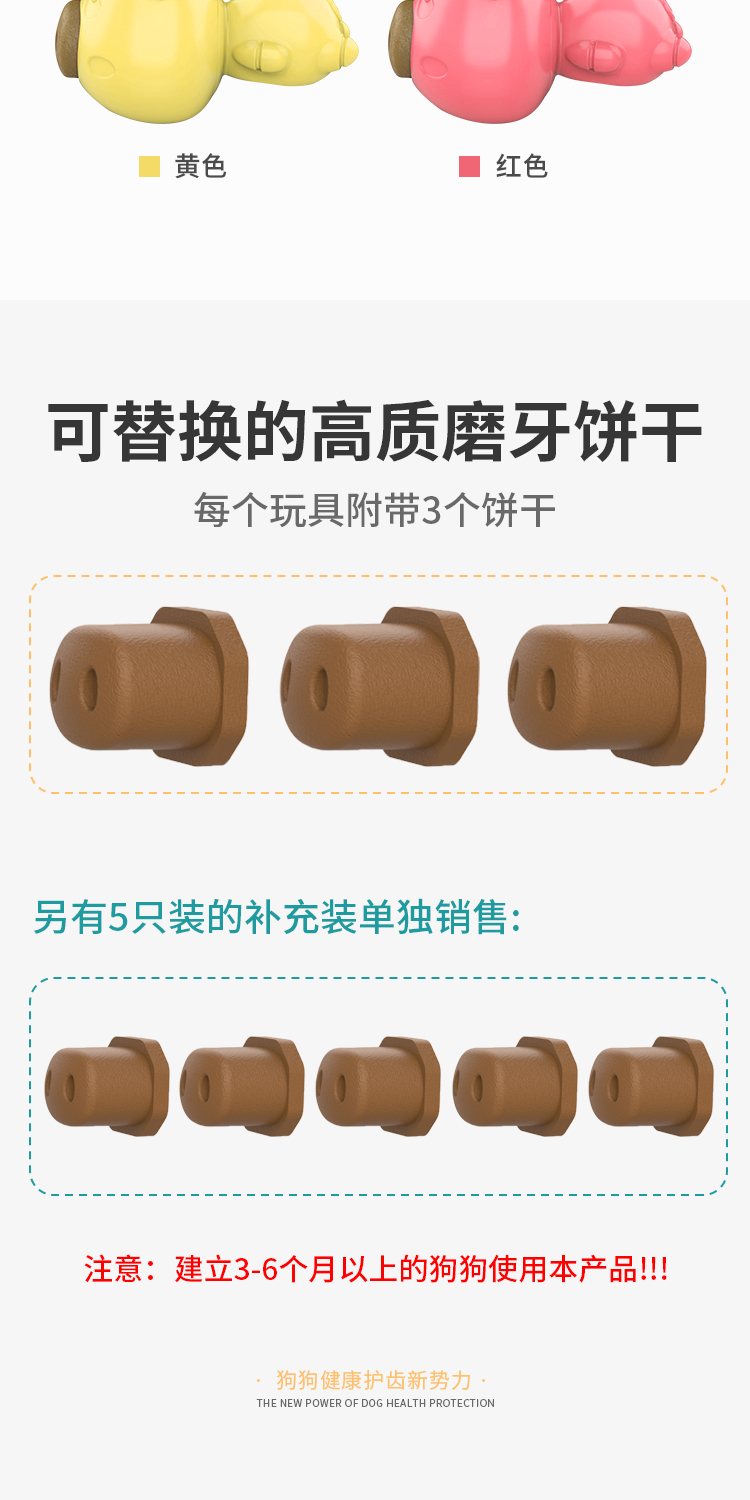 宠物玩具萌猪零食玩具狗狗磨牙洁齿TPR环保材质厂家直销新品详情6