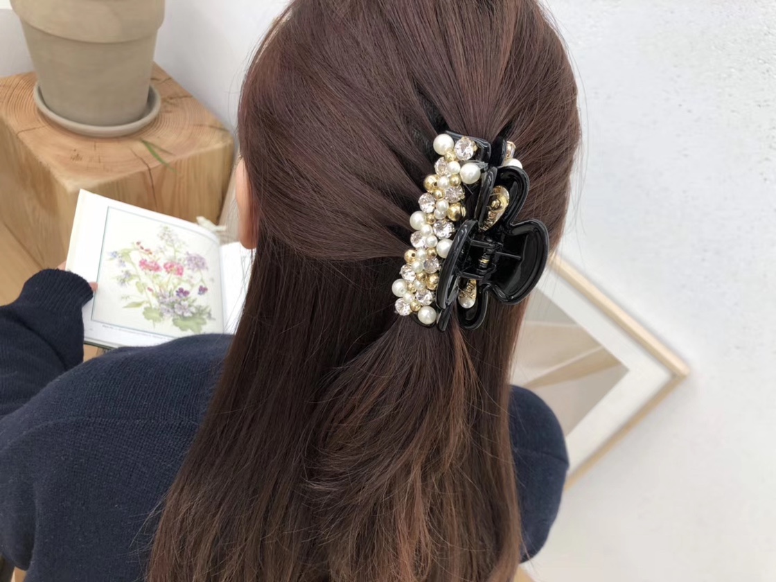 Pearl Hair Catch Instagram Explosion Recommended Fresh And Cute Summer Wind Accessories Go With Everything details Picture