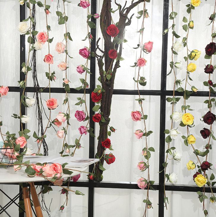 Yiwu good goods simulation rose vine rose vine simulation flower vine simulation vine