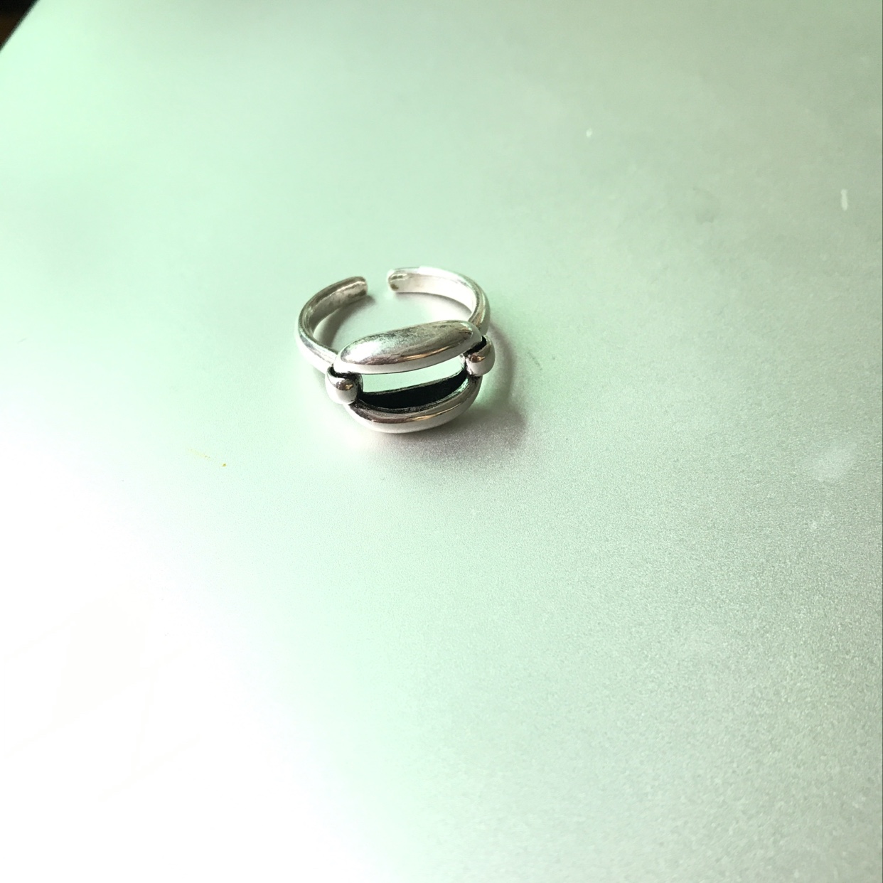 Ancient silver irregular geometry