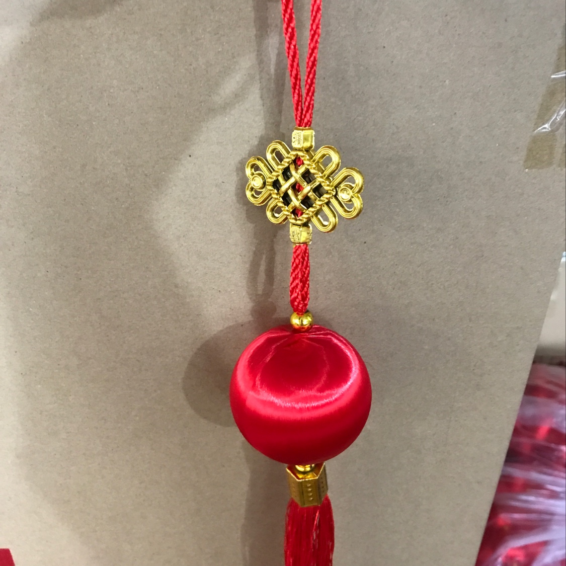 玲珑喜庆丝球灯笼串02详情2