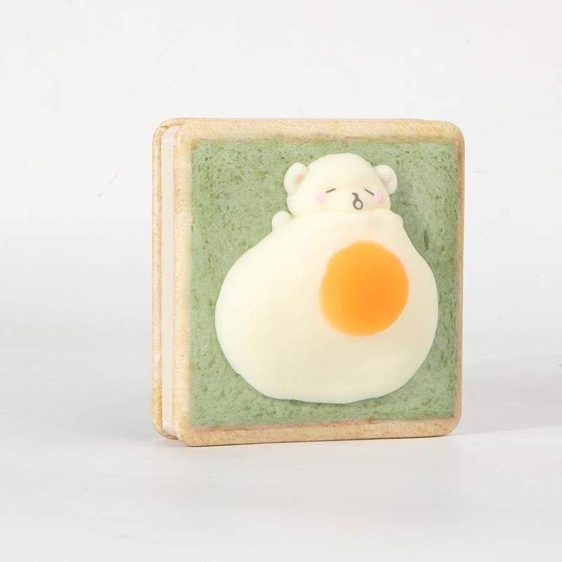 Xin Hong Lian Hua Stationery Bread Soft Bear Decompression Password Toast Essence Creative Korean Edition Hardcover Finger Notebook 20149 undefined