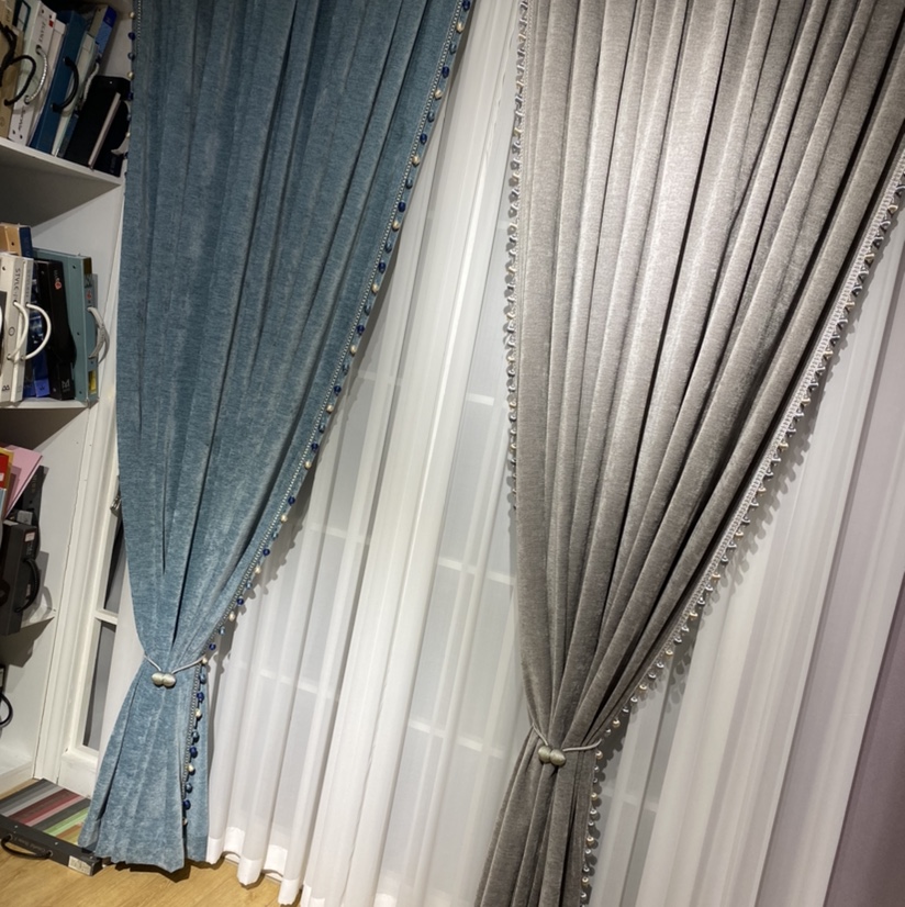 美国派拉奇法式定制雪尼尔布艺窗帘