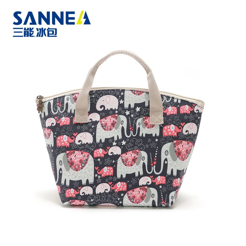 SANNE's new insulated bento bag, hand-held Oxford cloth picnic bag, waterproof lunch bag, and Amazon convenient ice pack undefined