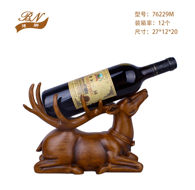 76229MT resinous deer wine rack thumbnail