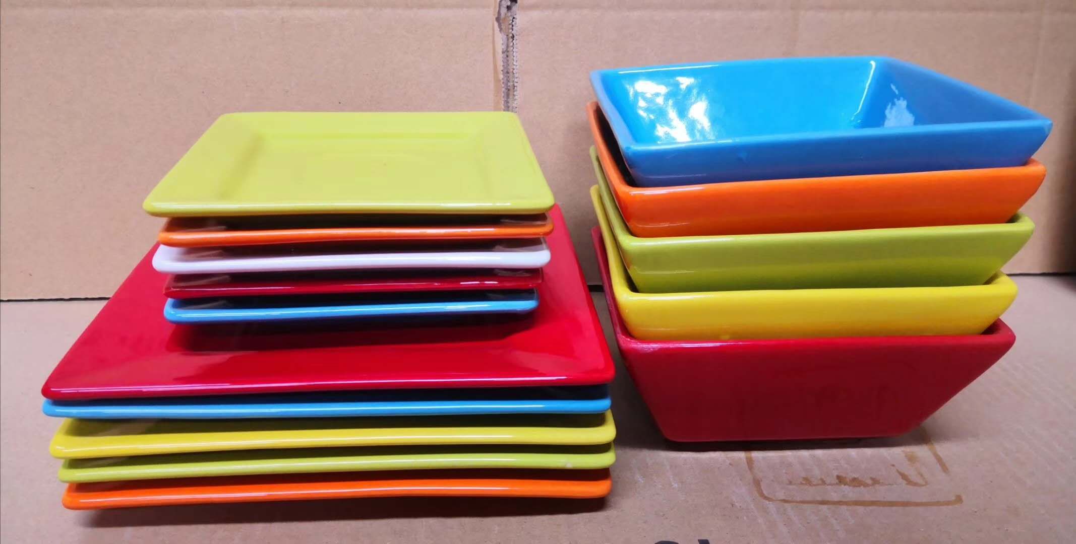 Square Plate, Bowl. Price Telephone Contact
