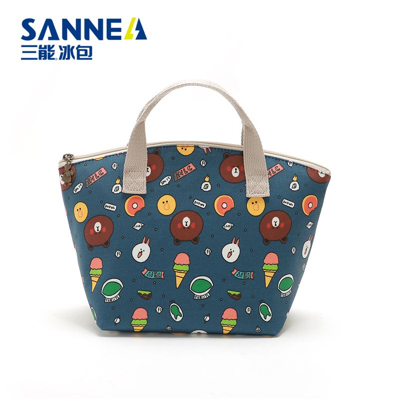 SANNE's new insulated bento bag, hand-held Oxford cloth picnic bag, waterproof lunch bag, and Amazon convenient ice pack