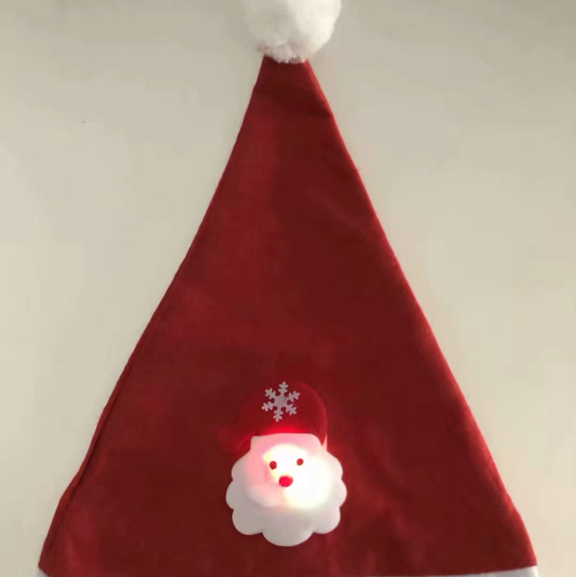 Flashing light doll Christmas hat with light cartoon Christmas hat Specification image