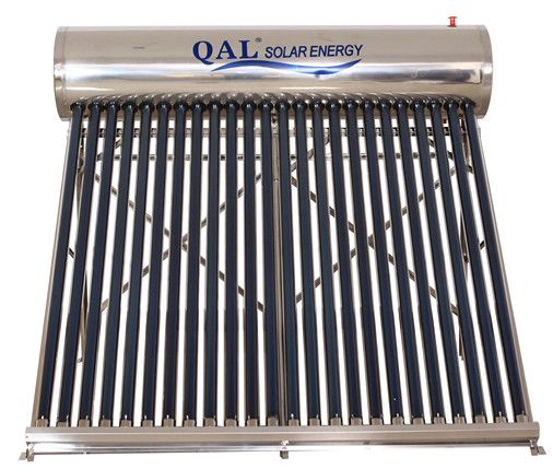 QAL solar water heater is a new type of household integrated fully automatic water supply and heating system with thickened stainless steel