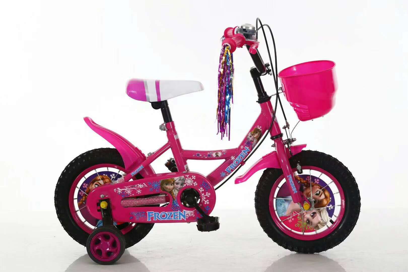 女款自行车121416寸新款冰雪儿童童车男女儿童骑行自行车产品图