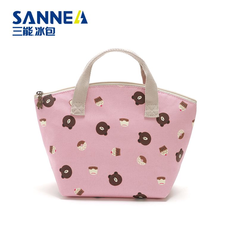 SANNE's new insulated bento bag, hand-held Oxford cloth picnic bag, waterproof lunch bag, and Amazon convenient ice pack undefined