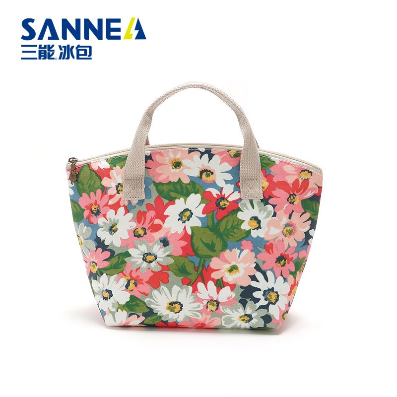 SANNE's new insulated bento bag, hand-held Oxford cloth picnic bag, waterproof lunch bag, and Amazon convenient ice pack Specification image