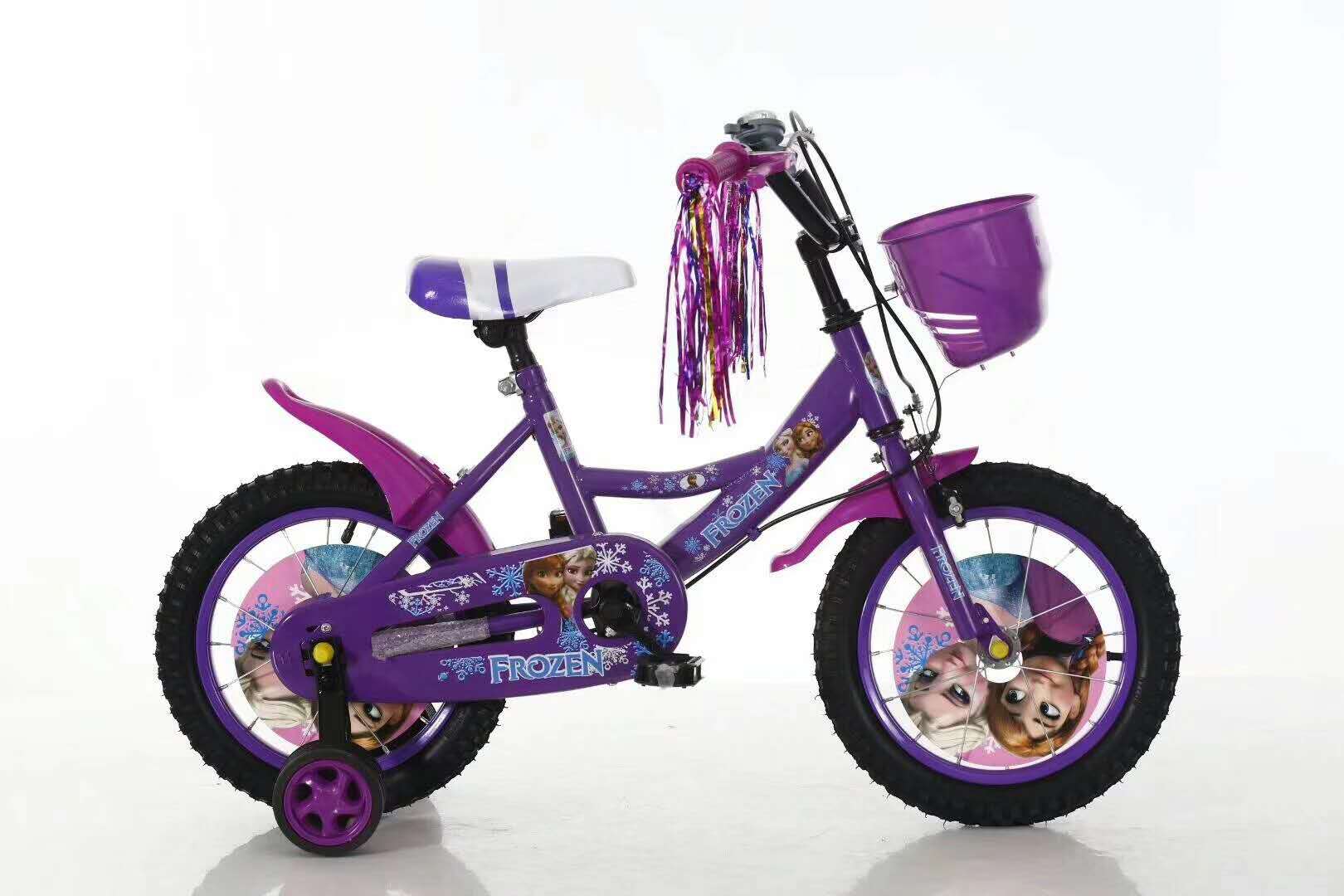 女款自行车121416寸新款冰雪儿童童车男女儿童骑行自行车