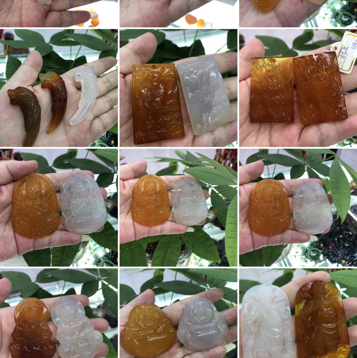 天然玛瑙吊坠  男款/女款 高级感 欧美复古 叠戴 简约 