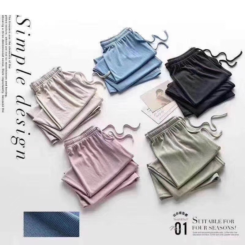 Wide-leg trousers made of Tianshan silk undefined