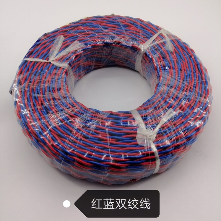 Red blue double rubber thread thumbnail