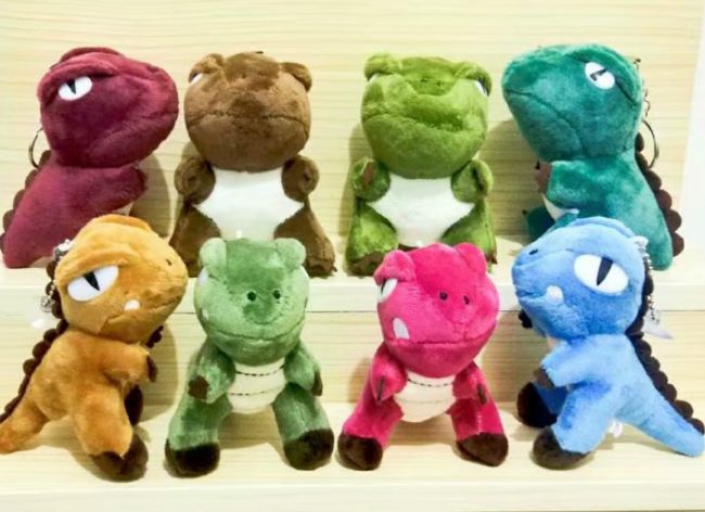 The same style dinosaur pendant, Tyrannosaurus rex plush toy pendant, doll, small claw machine doll details Picture