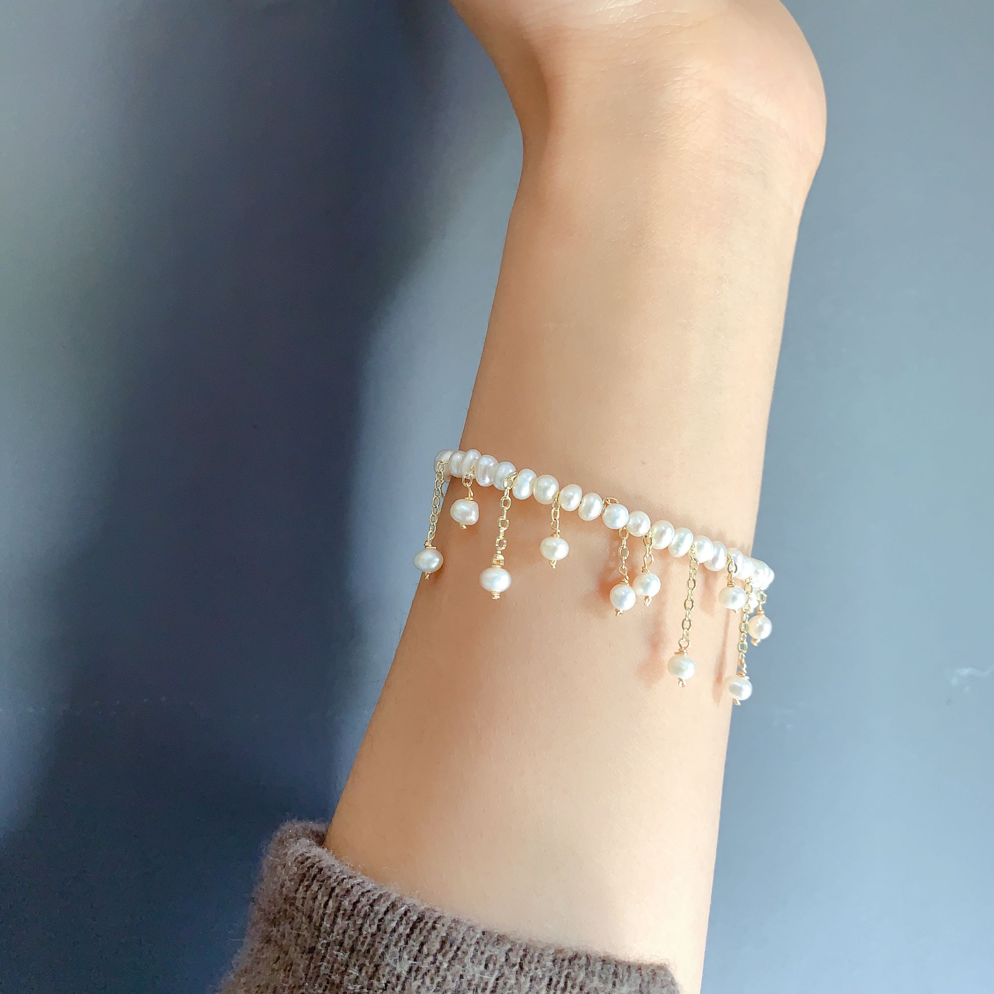 Yiwu Selection Fordora new pure pearl fairy temperament show white bracelet thumbnail