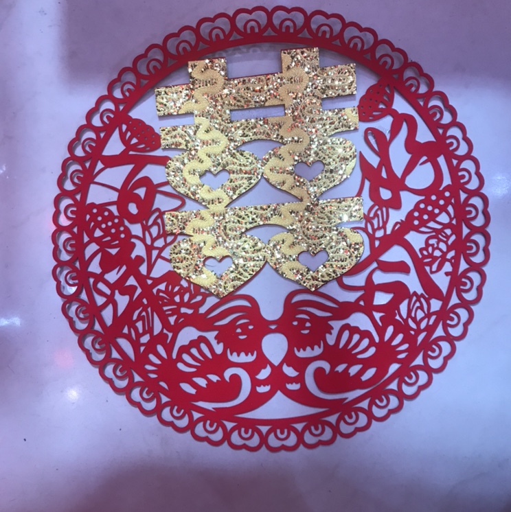 New golden "Xi" character creative velvet fabric with adhesive backing for wedding decoration and arrangement in the wedding room and living room