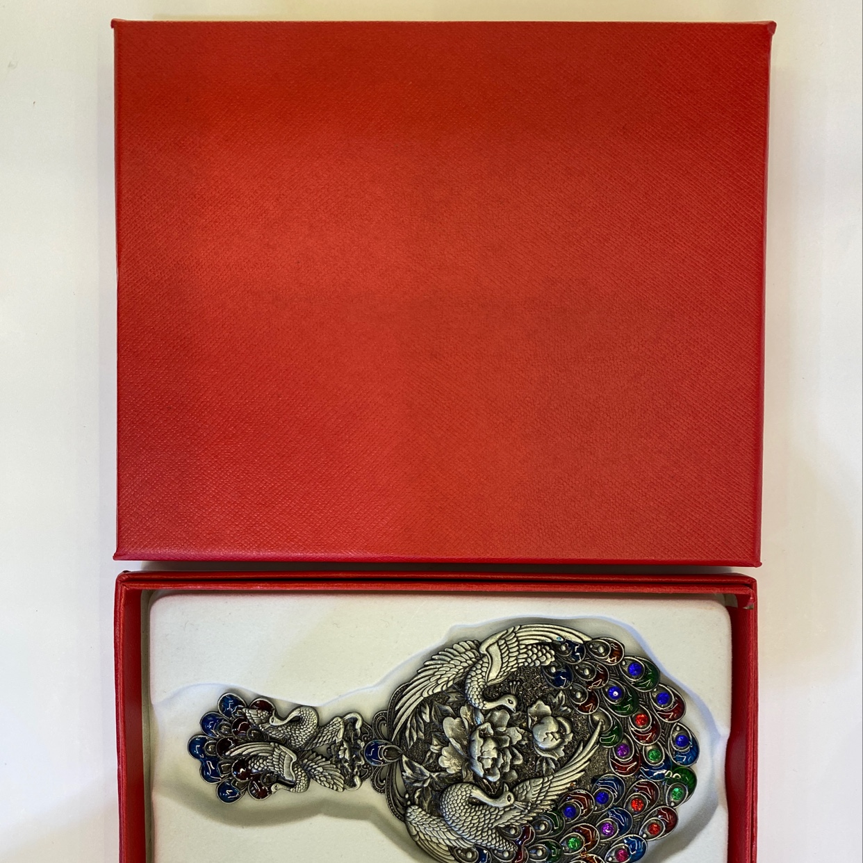 Zinc Alloy Small Peacock Set Mirror, 5-6 Mixed Styles, 3 Colors Application Scenario
