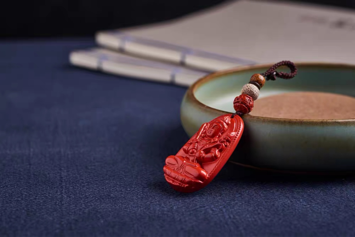 Cinabrio ben vida buddha llavero details Picture