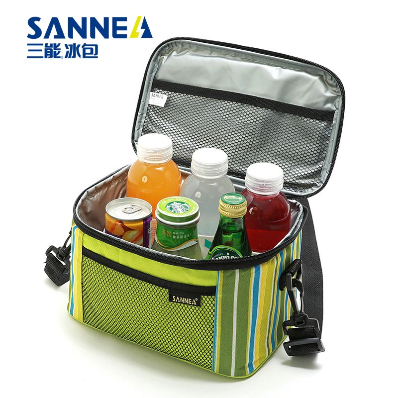 SANNE's new insulated bags, striped Oxford cloth bento delivery packs, breast milk preservation ice packs, and Amazon insulated packs Item Picture