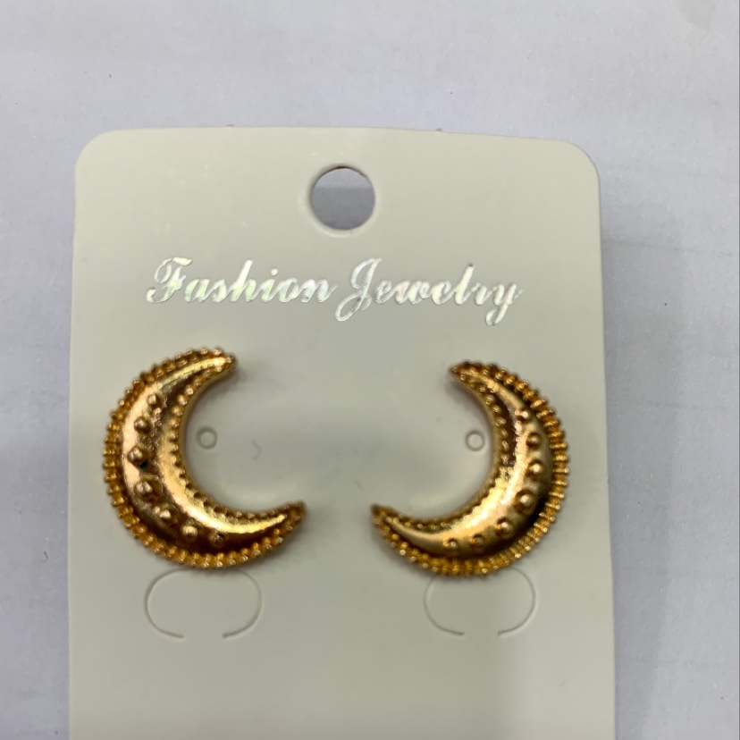The moon stud earrings thumbnail