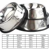 Cat bowls, dog bowls, pet bowls, footprint stainless steel dog bowls, anti-slip pet food bowls, direct sales from pet supplies manufacturers details Picture