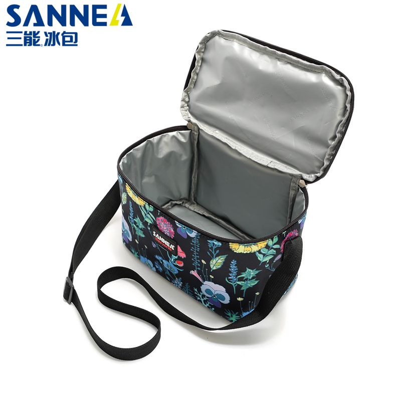 SANNE's new lunch bag, hand-held waterproof bento bag, creative insulated bag, cartoon outdoor picnic cold preservation bag Item Picture