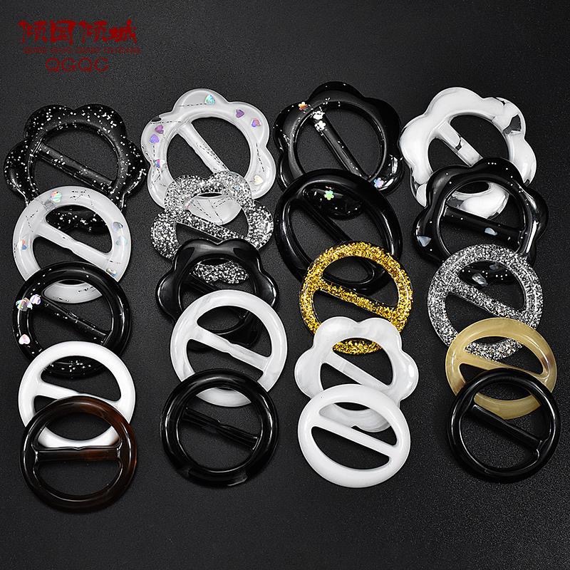 衣角打结扣韩版t恤扣装饰扣衣扣百搭衣服下摆衣角扣衣服扣环纽扣 可来样咨询订做