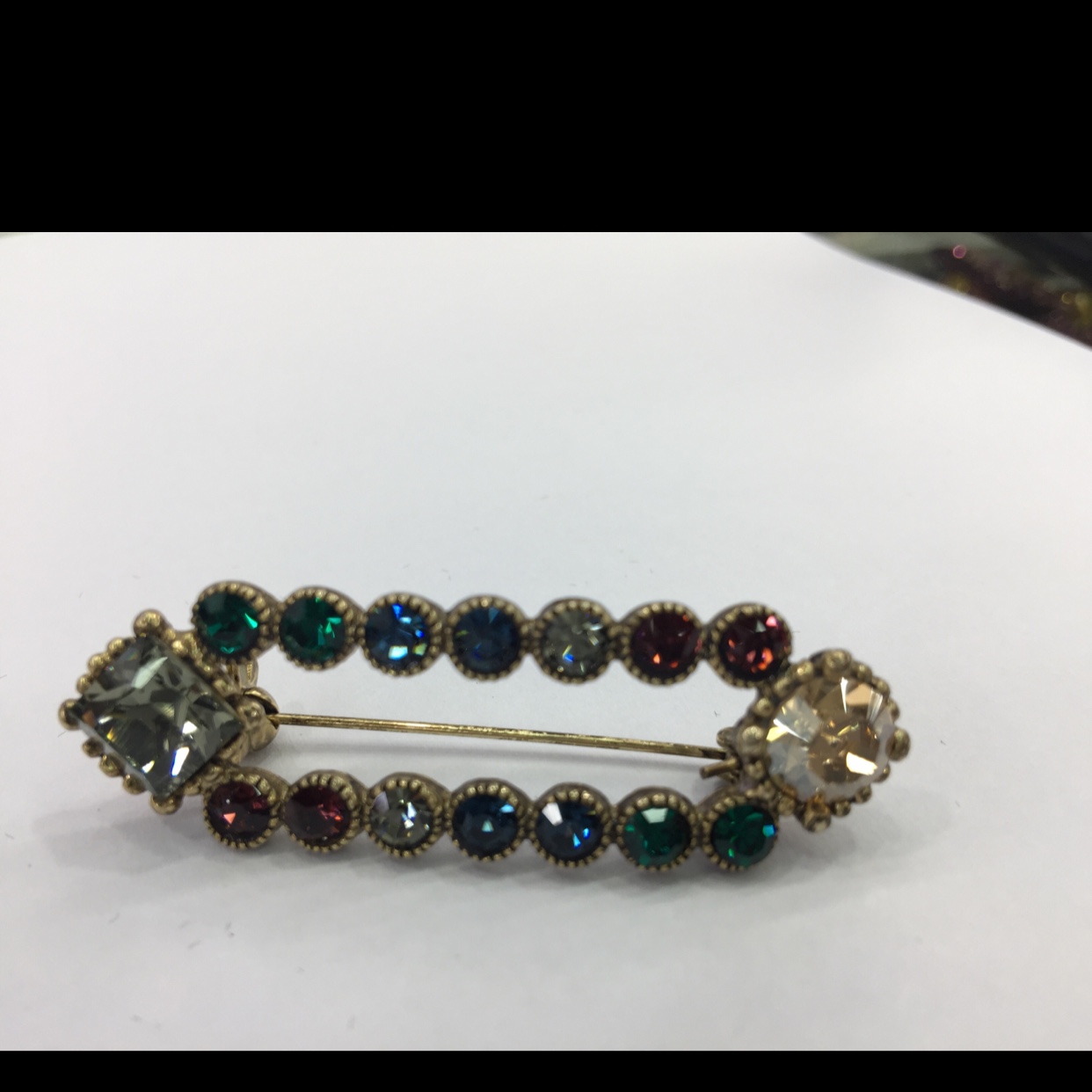 Czech fashion geometric brooch thumbnail
