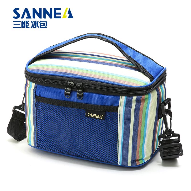 SANNE's new insulated bags, striped Oxford cloth bento delivery packs, breast milk preservation ice packs, and Amazon insulated packs details Picture