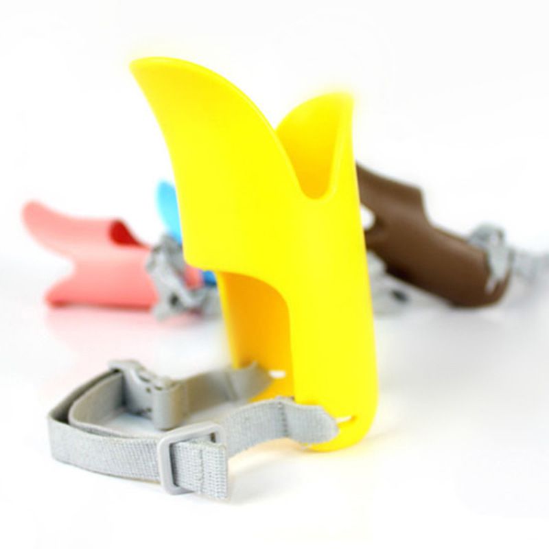 爆款可调节防咬硅胶狗狗鸭嘴套 狗防叫止吠器宠物狗嘴套厂家批发白底实物图