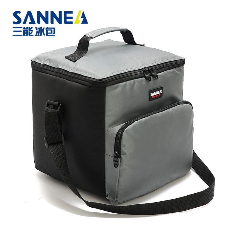 SANNE insulated bags, outdoor heat and cold preservation picnic bags, cross-border PEVA solid color fashionable bento bags and ice packs undefined