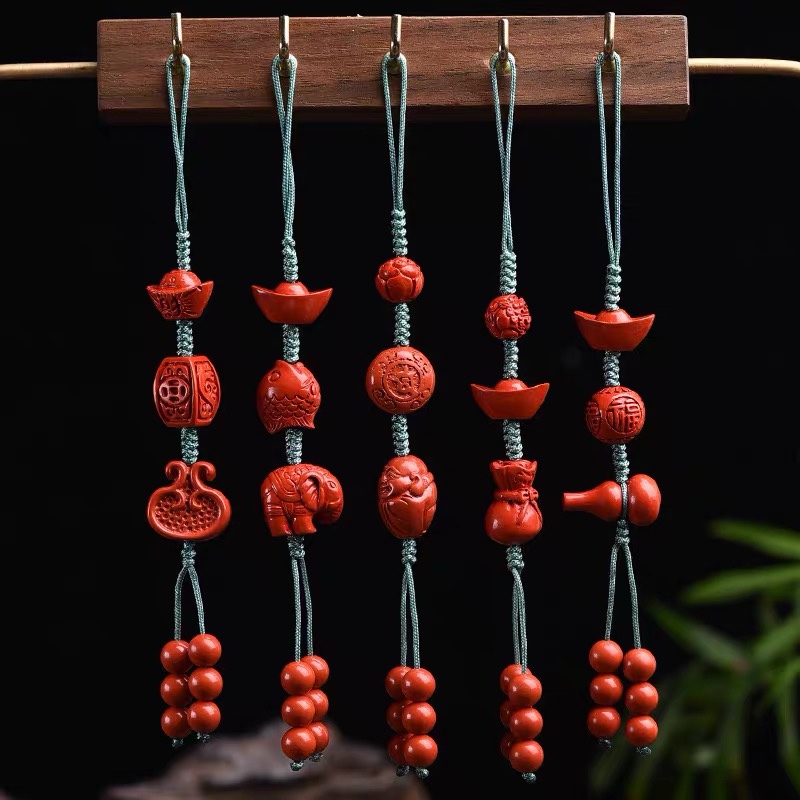 Cinnabar small pendant
