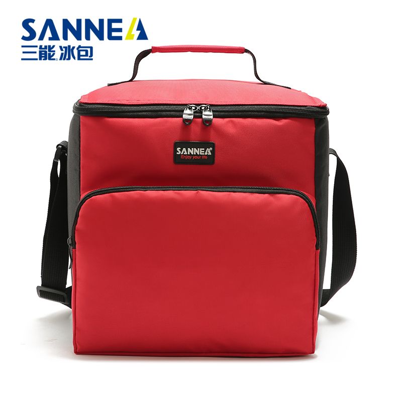 SANNE insulated bags, outdoor heat and cold preservation picnic bags, cross-border PEVA solid color fashionable bento bags and ice packs
