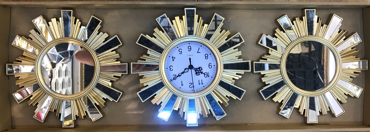 挂钟镜子 墙上装饰产品图